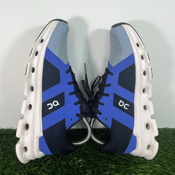 On Cloud Cloudrunner Blue Lace Up Running Shoes Sneakers Women’s 9 - Picture 6 of 8
